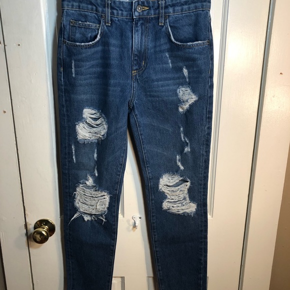 CARMAR High Waisted Mom Distressed Jeans - Picture 5 of 8